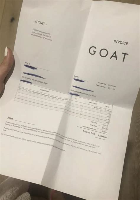If you do not pay shipping charges within 14 days of receipt, the same thing will happen. . Fake goat receipt